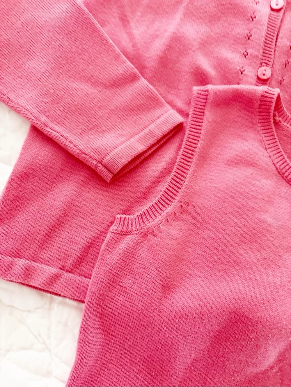 4 • N Kids Pink Sleeveless Top & Cardigan Set